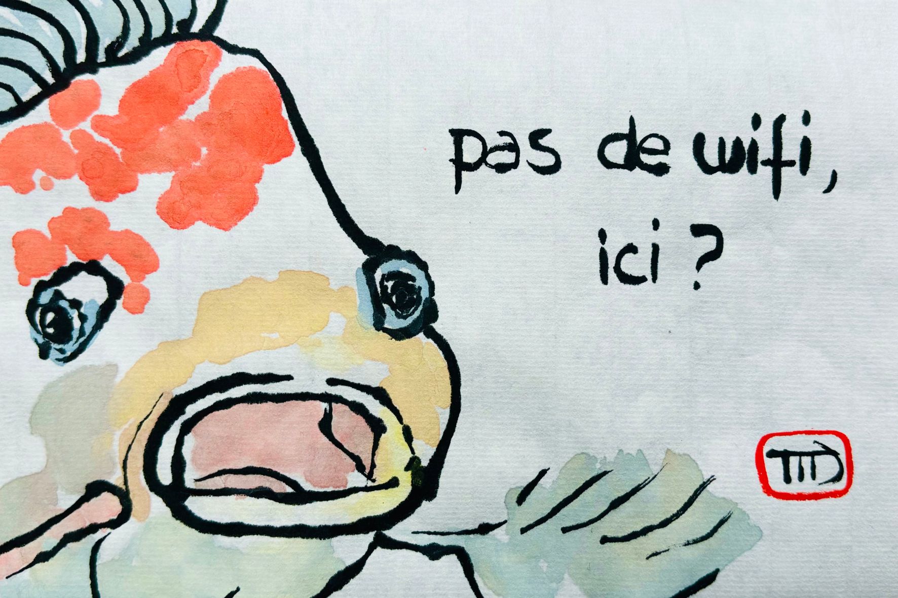 Etegami de poisson